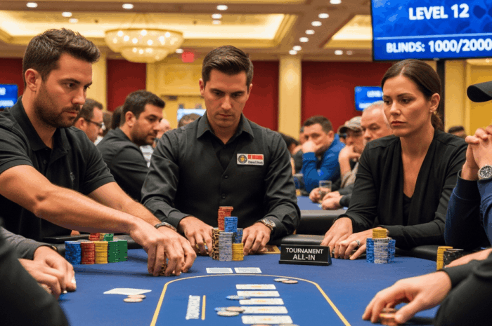 all-in au poker en tournois