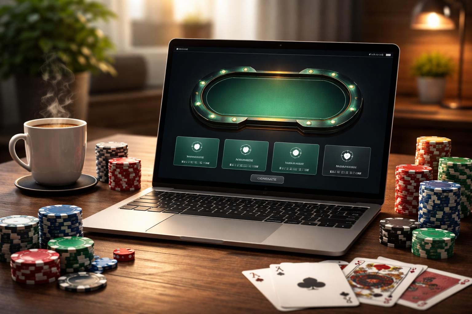 créez facilement le pseudo idéal pour vos parties de poker en ligne avec notre générateur de noms unique et original.